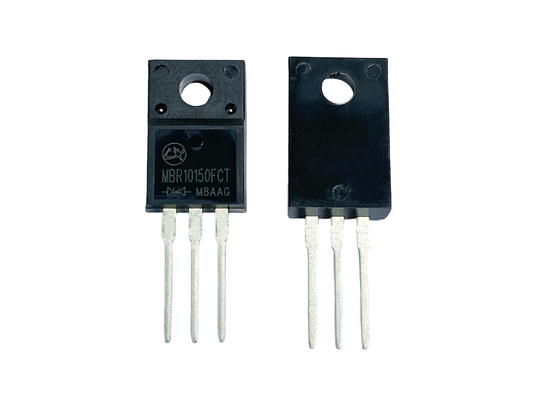 10A 150V MBR10150FCT Đèn chắn Schottky giá cả phải chăng cho chuyển đổi tần số cao và trên máy chuyển đổi DC / DC